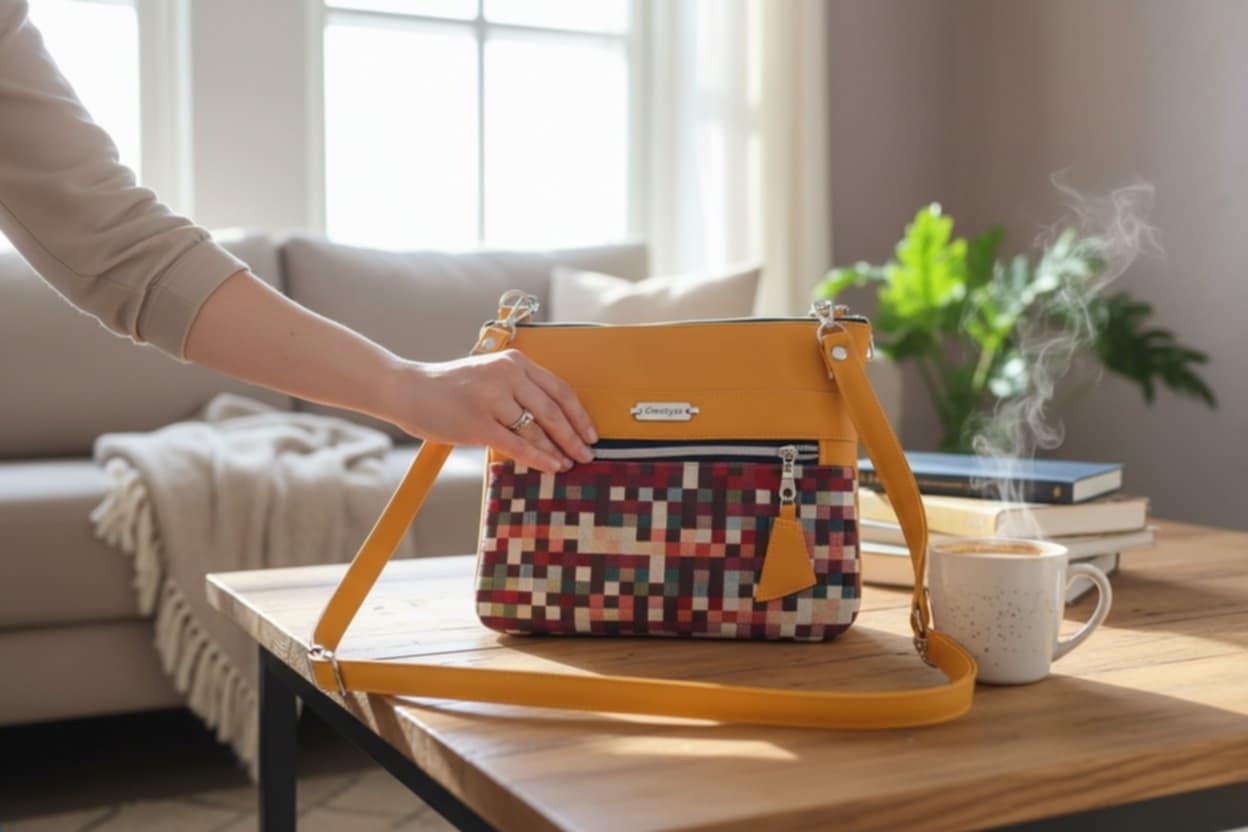 Pochette plate Safran