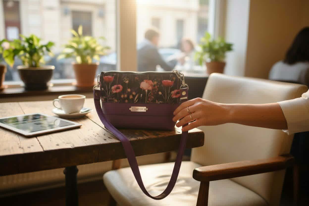 Trousse / Mini sac Aubergine