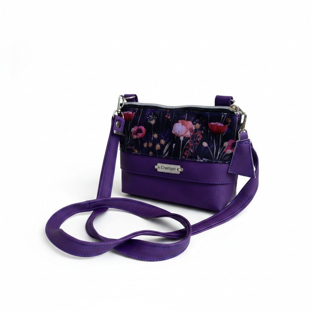 Trousse / Mini sac Aubergine – Image 3