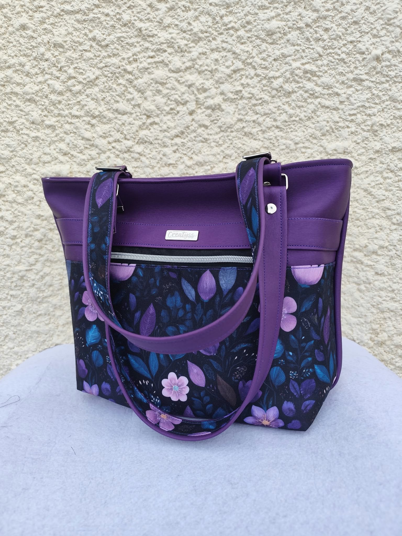 Sac à Main / Cabas Aubergine – Image 3